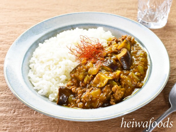 茄子とひき肉のカレーサムネイル